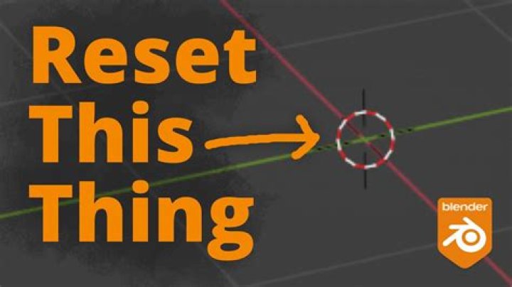 Quick Answer: How To Reset Origin In Blender