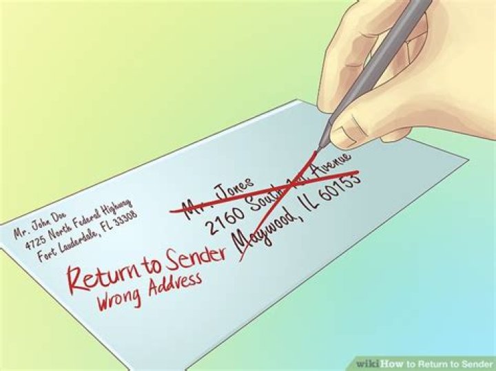 How To Return To Sender Mail