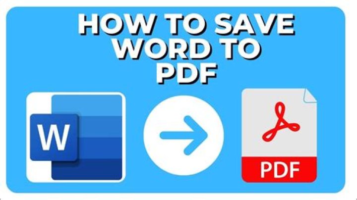 Quick Answer: How To Save Word Document As Pdf On Mac
