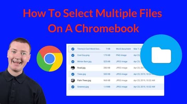 Quick Answer: How To Select Multiple Files On Chromebook