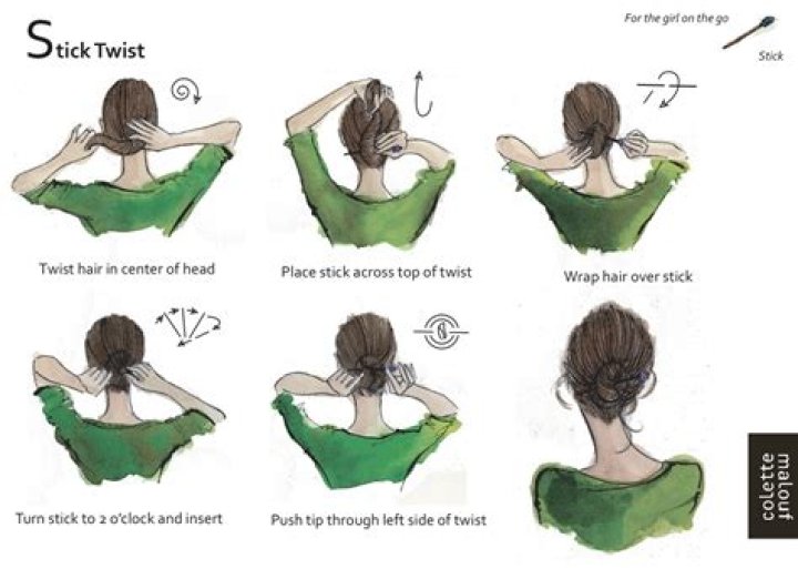 How To Tie Hair With Chopsticks