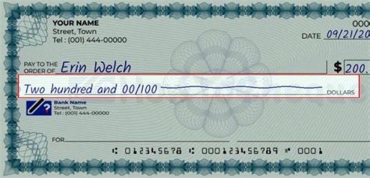 How To Write A 200 Dollar Check