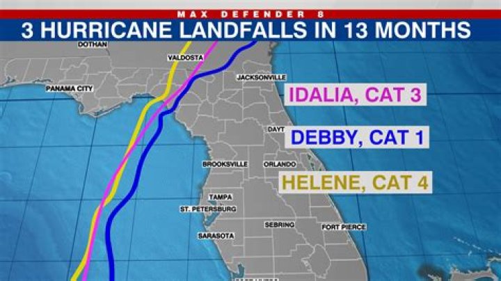 Idalia becomes eighth major hurricane to make landfall in U.S. since 2017