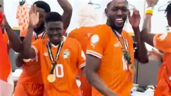 Inside Ivory Coast's wild celebrations as Drogba jumps for joy and stars copy Ronaldo's 'siu' after Afcon triumph