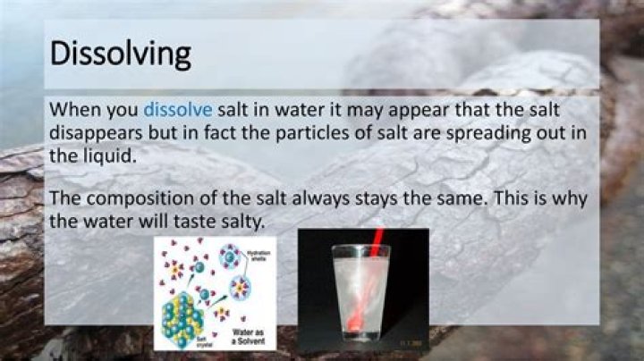 Question: Is Dissolving Salt A Chemical Or Physical Change