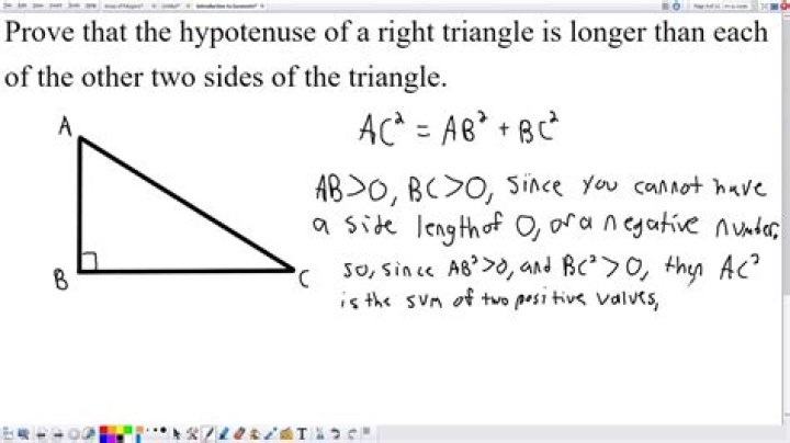 Is the longest side of a right triangle?