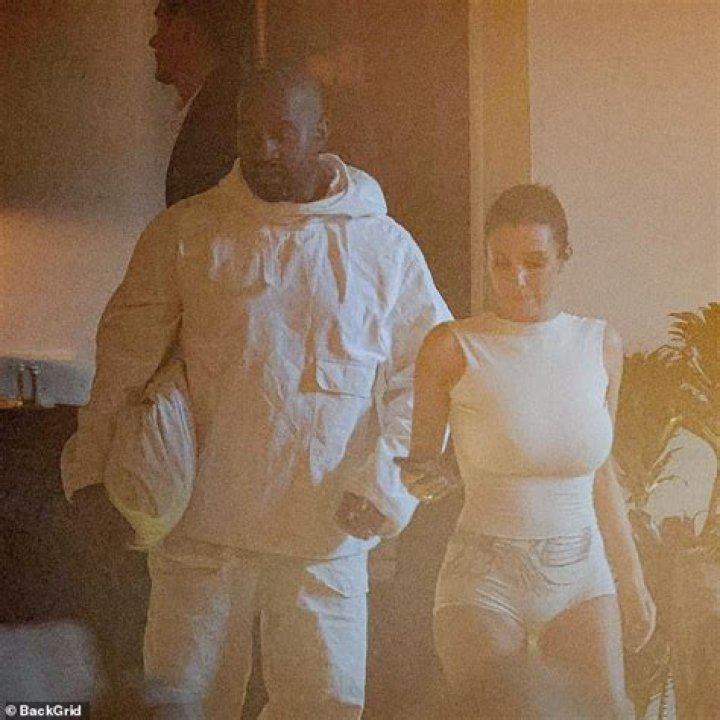 Kanye West posts then hastily deletes eerie video of Bianca Censori posing braless in hotpants and fur hat in hotel room