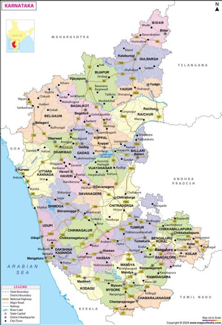 Pin Code of Karnataka | District Wise Pincodes of Karnataka in India