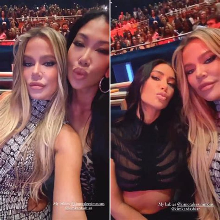 Khloe Kardashian Attends Usher Concert With Sister Kim: Photos