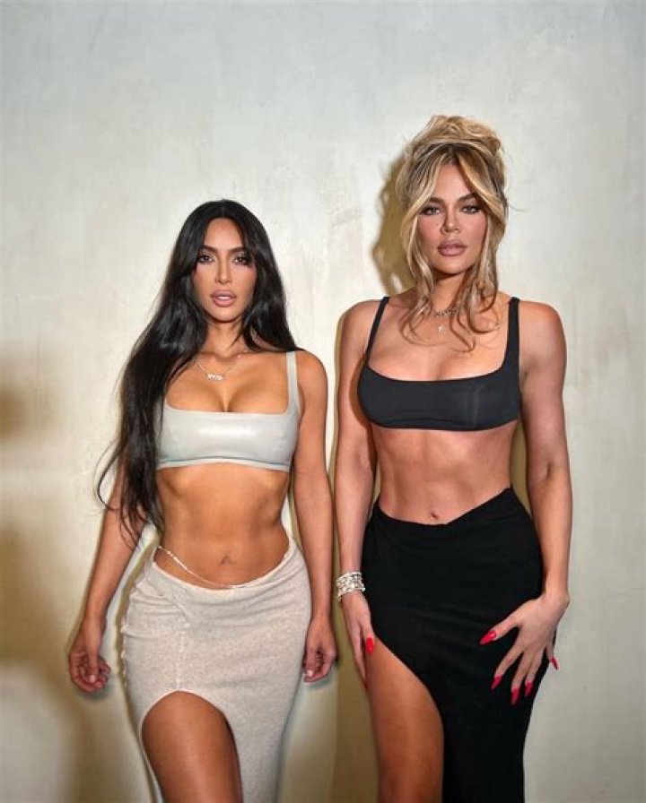 Khloe Kardashian shares unedited close-up photos of sister Kim's real stomach in tiniest blue bikini in Turks and Caicos