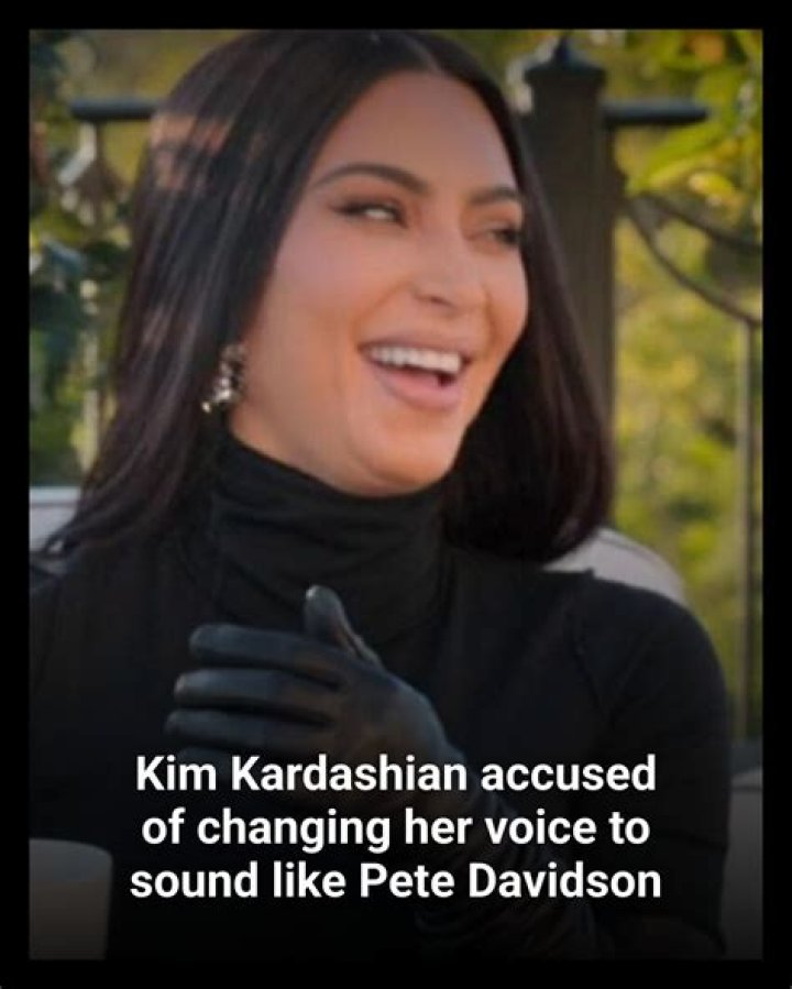Kim Kardashian accused of changing her VOICE to sound more like boyfriend Pete Davidson in new video