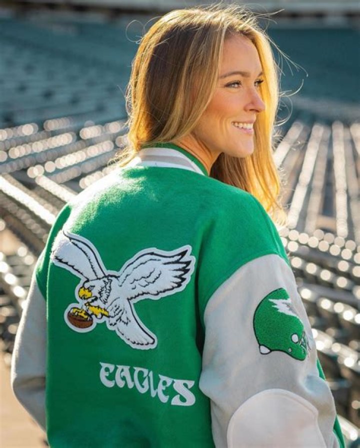 Kylie Kelce Reacts to Kaitlin Olson Winning Her Signed Eagles Jacket