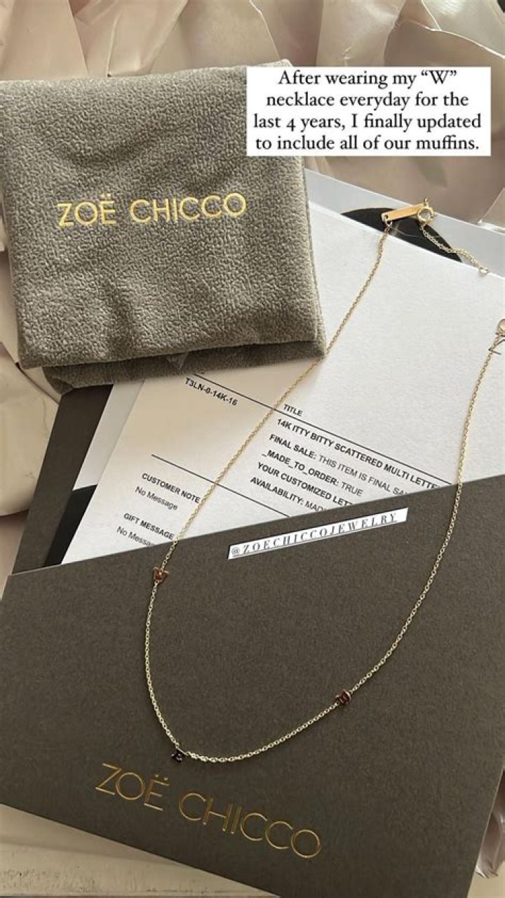Kylie Kelce Shows Off New Necklace With Daughters Initials