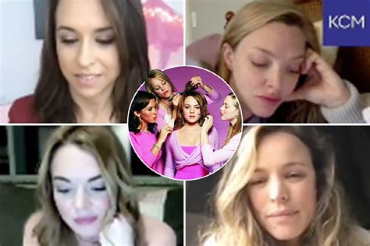 Lindsay Lohan and Rachel McAdams recreate famous Mean Girls phone call with Lacey Chabert and Amanda Seyfried