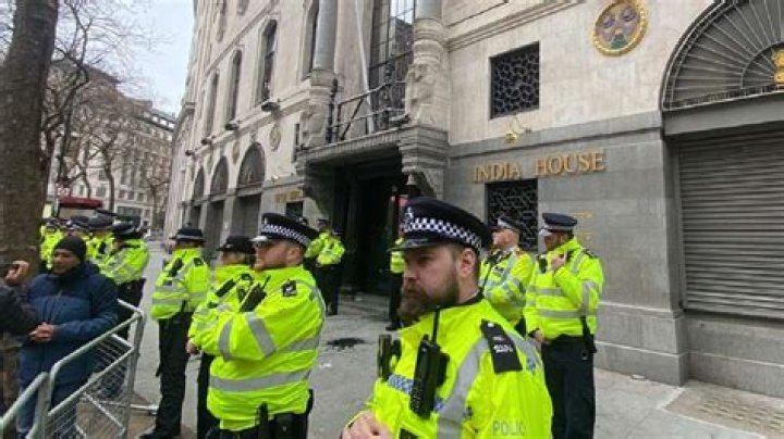 London Indian Embassy security enhanced hours after India removes barricades from British embassy pro khalistani protest – India TV