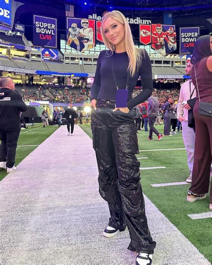 Maggie Sajak flaunts tiny waist in tight shirt & flashy pants as Wheel of Fortune star lands in Vegas for Super Bowl