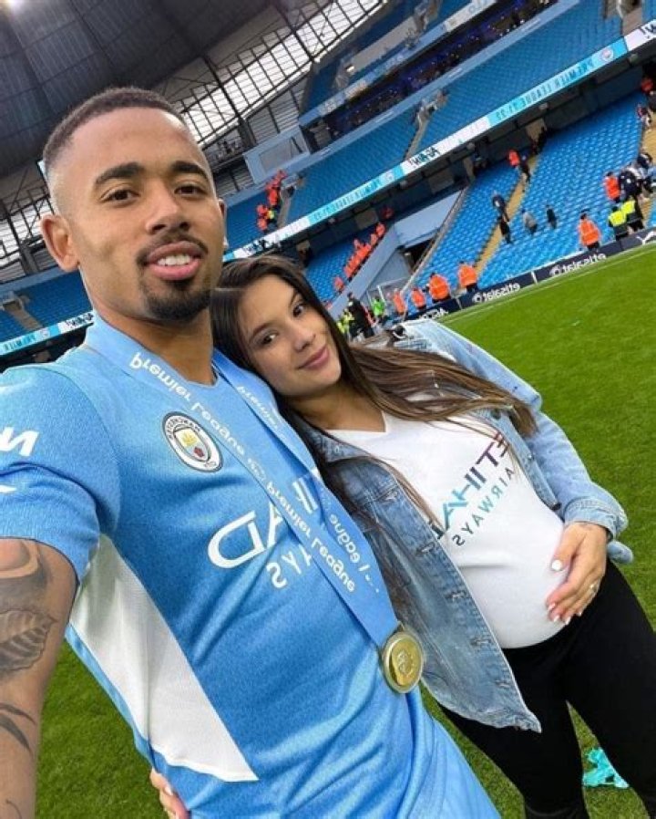 Man City star Gabriel Jesus and pregnant girlfriend forced to deny claims they have split in defiant Instagram posts