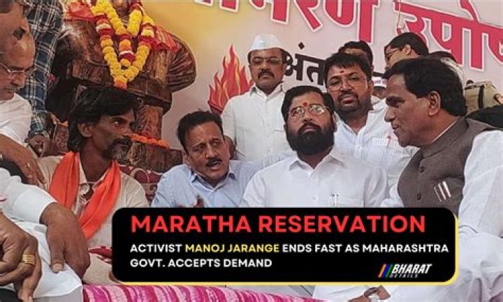 maratha quota row Protest now over our request accepted Manoj Jarange Patil activist ends fast watch VIDEO maharashtra – India TV