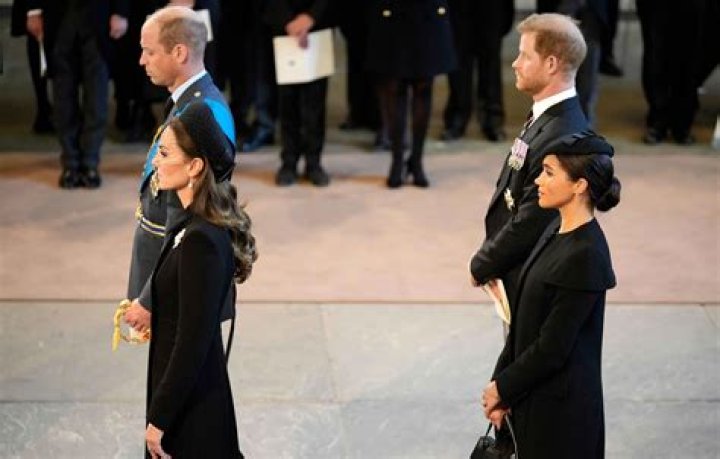 Meghan Markle, Prince Harry Receive Queen's Coffin With Family