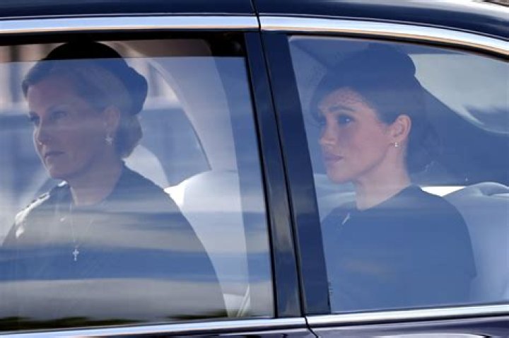 Meghan Markle Rides With Sophie Wessex for Queen's Procession