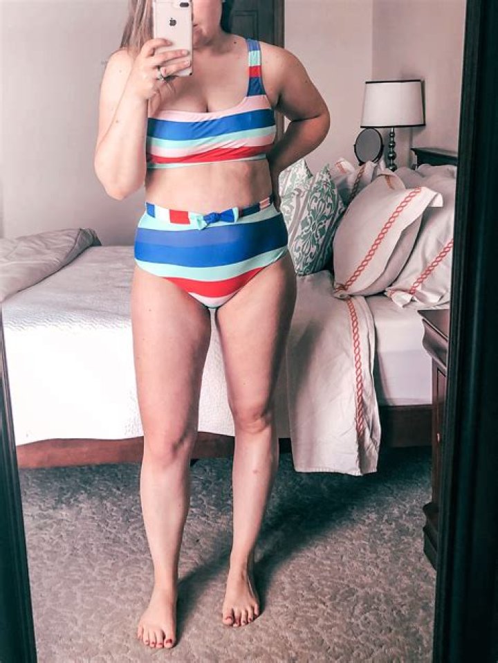 I’m rocking my mom bod and a swimwear haul from Shein - the brown bikini was NSFW