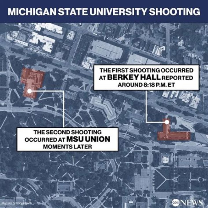 Michigan State University shooting suspect found dead after killing three & wounding five in East Lansing campus rampage