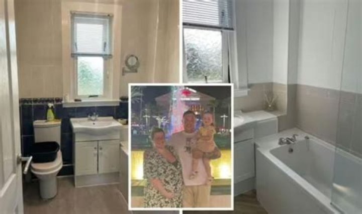 Mum transforms her dull bathroom into a Dalmatian-themed space for just £12 using bargain buys from Wilko