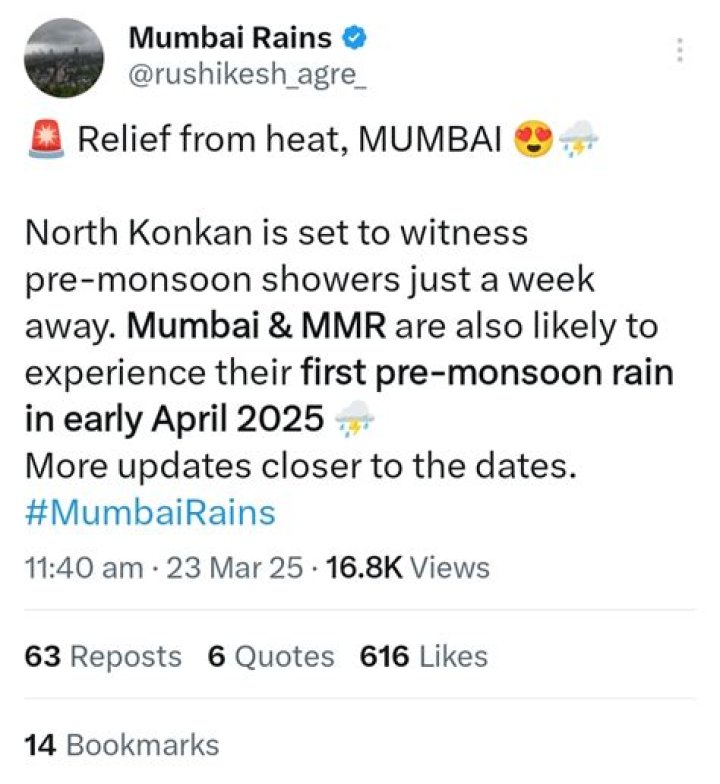 Mumbai sees unseasonal rains, hailstorm, Twitterati reacts with hilarious memes – India TV