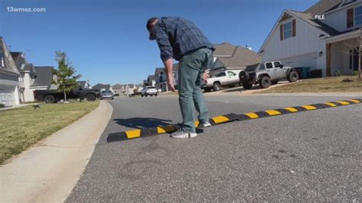 My neighbor is so sick of drivers speeding he’s illegally installed his own speed bumps - they’re taller than the curb