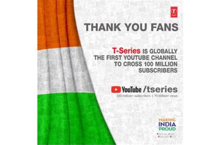 T-Series becomes the first YouTube channel to cross 100 Million Subscribers, leaving PewDiePie behind – India TV
