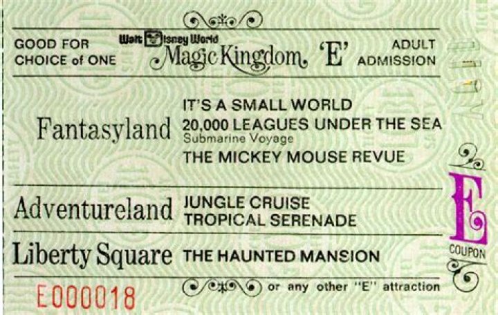 I got into Disney's Magic Kingdom with an $8 'golden' ticket - it was 46 years old but the fine print saved me