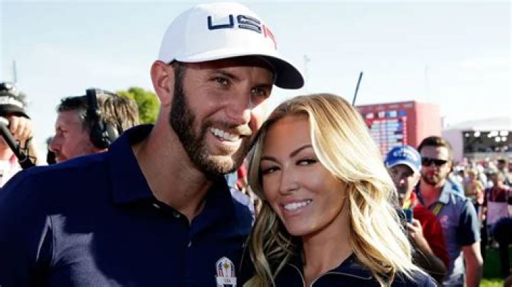 Paulina Gretzky holds hands with Ryder Cup star fiance Dustin Johnson in barn-chic Wags dinner
