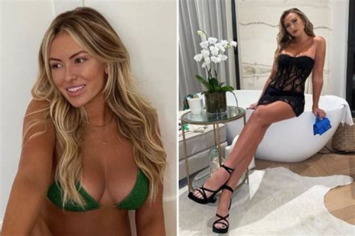 Model golf Wag poses topless in steamy photo shoot as fans call her other half 'luckiest guy on earth'