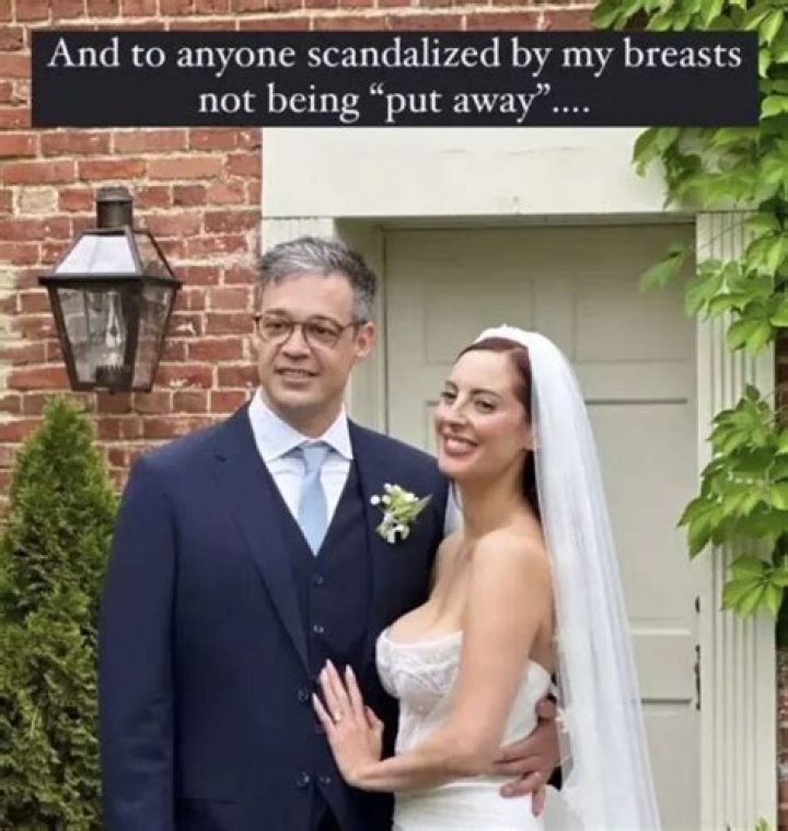 Bride's NSFW wedding dress roasted online & people think it looks like she 'attached a cape to teddy lingerie'