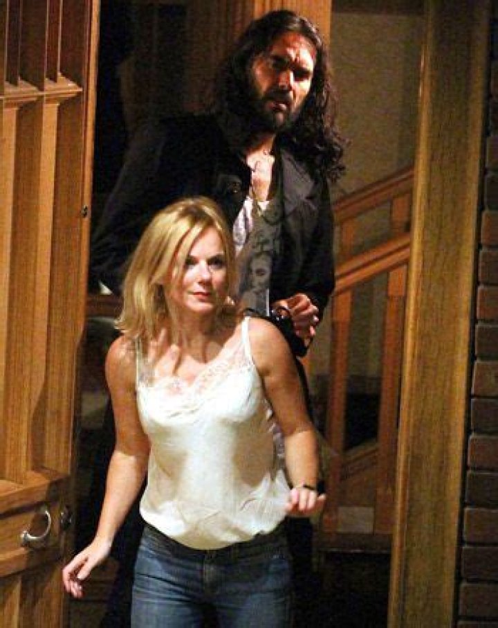 PIC: Russell Brand Visits Geri Halliwell at Home