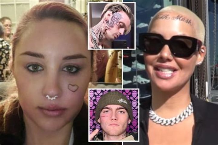 Post Malone, Amber Rose, Presley Gerber and other stars sport massive face tatts