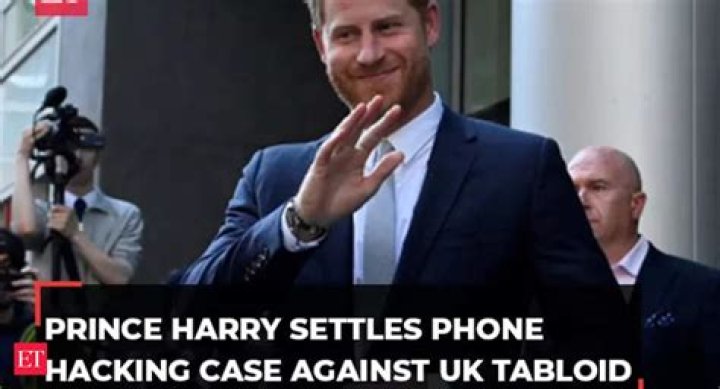 Prince Harry settles a case against a U.K. tabloid publisher that hacked his phone