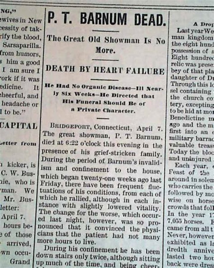 Unveiling The Legacy: The Death Of P.T. Barnum And Its Impact On American Culture