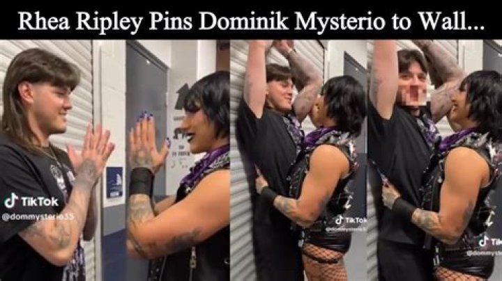 Rhea Ripley Pins Dominik Mysterio To Wall In New Video