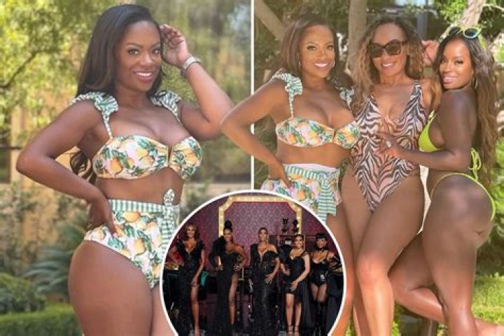 RHOA's Kandi Burruss, 45, stuns in a lemon bikini amid rumors of a cast shakeup at hit Bravo show