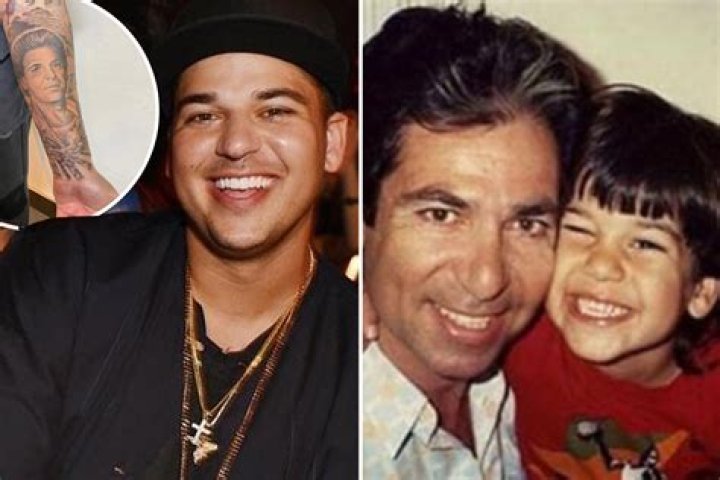 Rob Kardashian gets giant photo of late dad Robert's face tattooed on his arm in tribute nearly twenty years after death