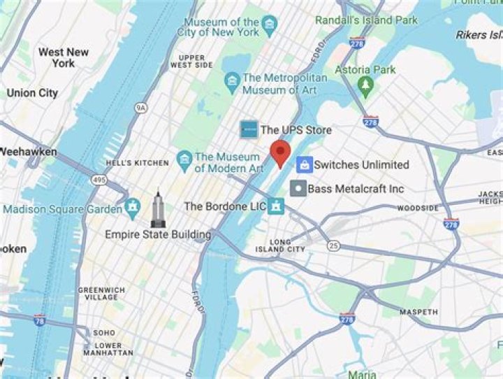 New York City Map Shows Possible Explosions on Roosevelt Island