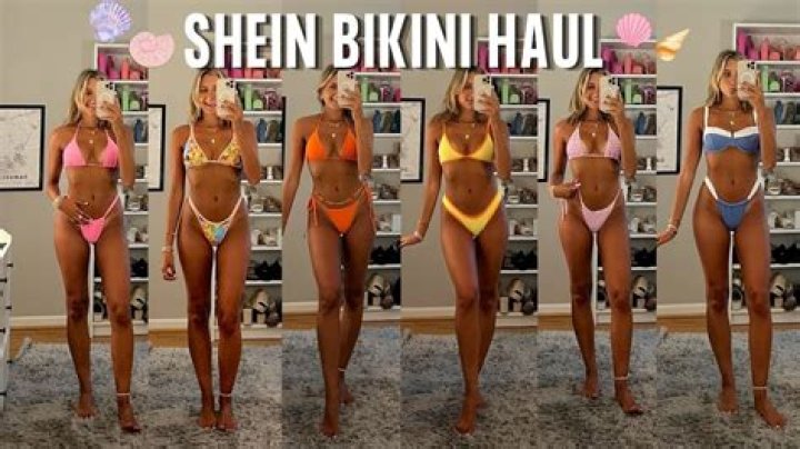 I did a Shein bikini haul to see if they'd cover my 'mom pouch' - for $10 you can't beat it