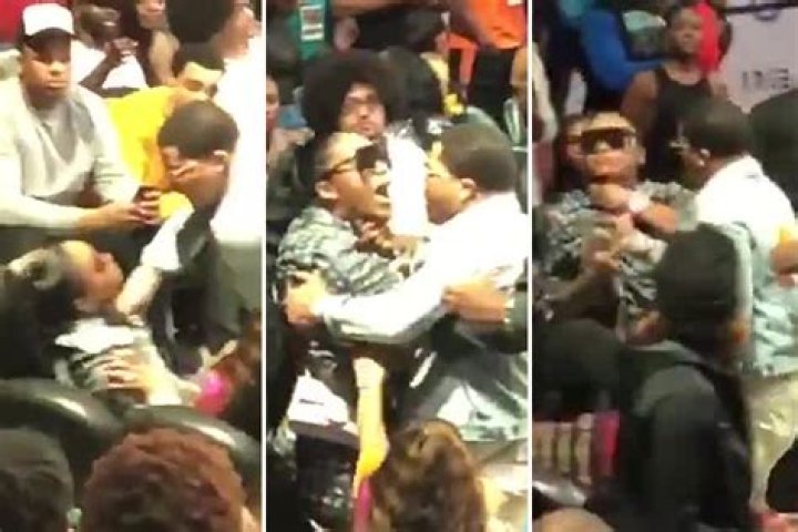 Shocking moment Gervonta Davis appears to grab mother of his child by neck and drag her out of basketball game after row – The US Sun