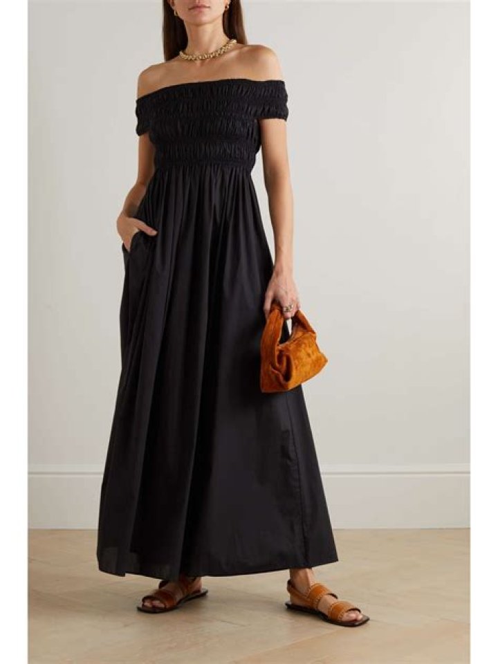 Shop Jessica Alba’s Off-the-Shoulder Dress: Street Style Pic