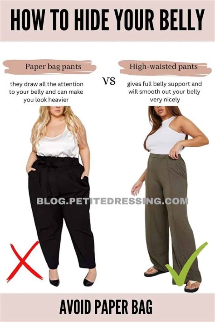 The two styles of trousers you should never wear if you want to hide your belly, according to a fashion expert