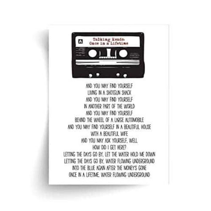 Talking Heads Once In A Lifetime Lyrics Unveiled