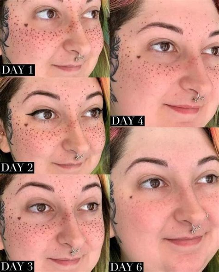 Tattoo artist shows off freckles she inked on a client but people are horrified