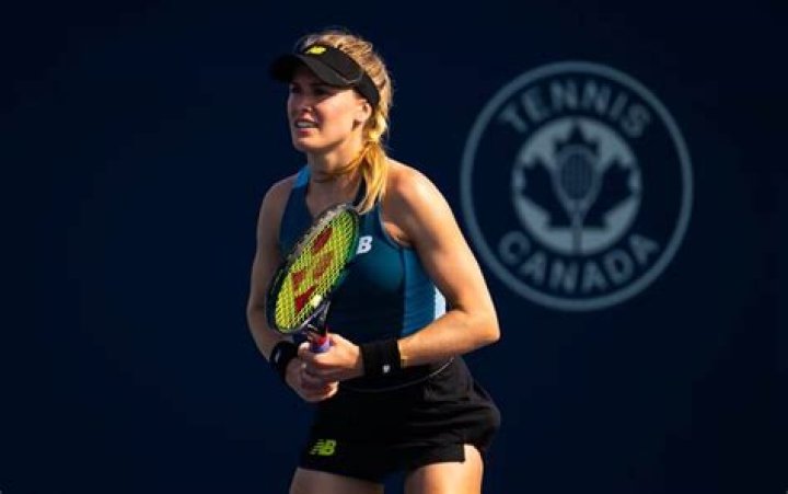 Tennis stunner Eugenie Bouchard turns heads while wearing open top with lacy bra out during Canadian Grand Prix