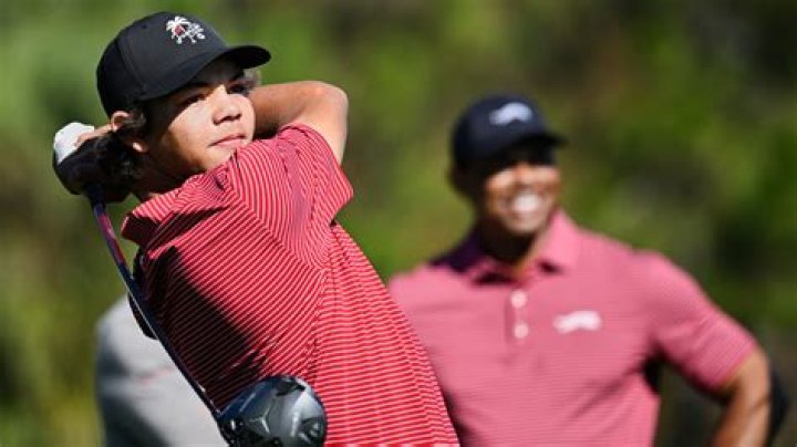 Tiger Woods and son Charlie, 11, make an EAGLE at PNC Championship as pair wear matching outfits